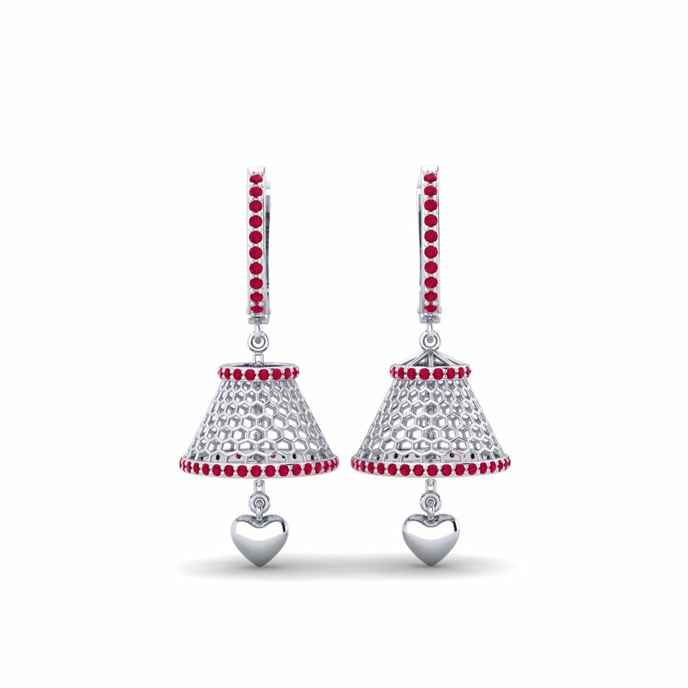 White Silver Women's Earring Paenji