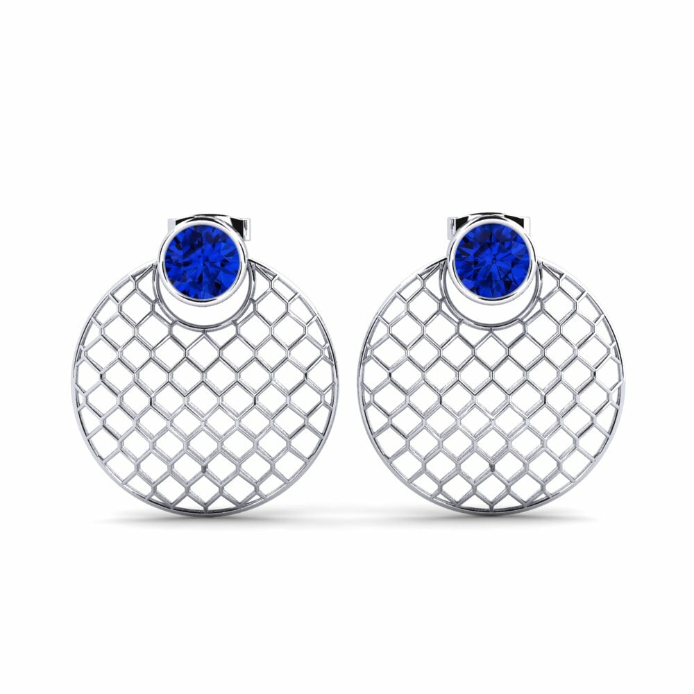 Sapphire (Lab Created) Women's Earring Savilla