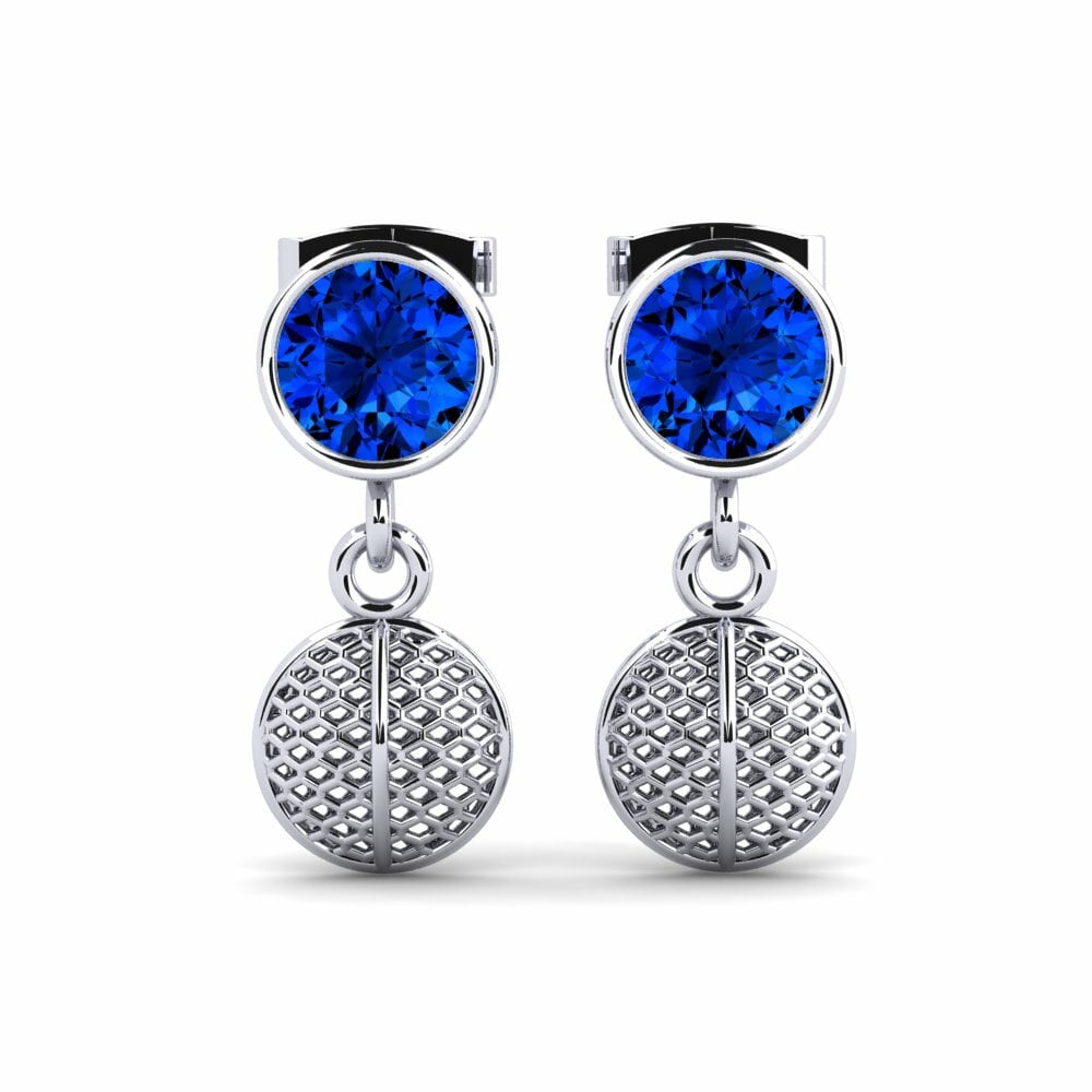 Sapphire (Lab Created) Women's Earring Semira