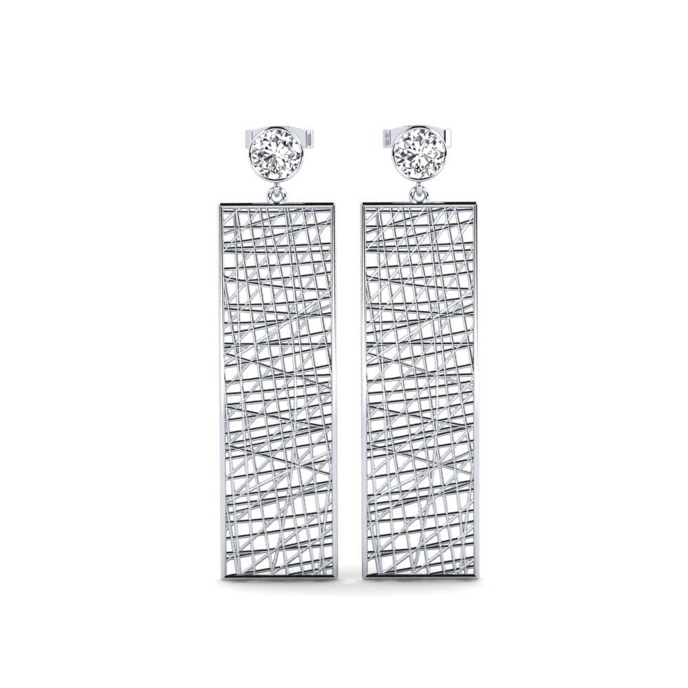 9k White Gold Women's Earring Viggo