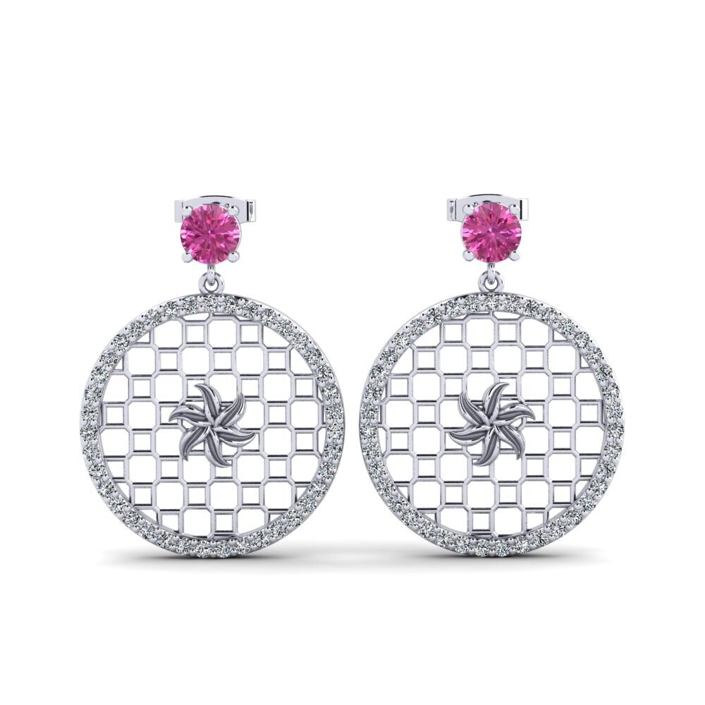 Pink Topaz Women's Earring Yafa
