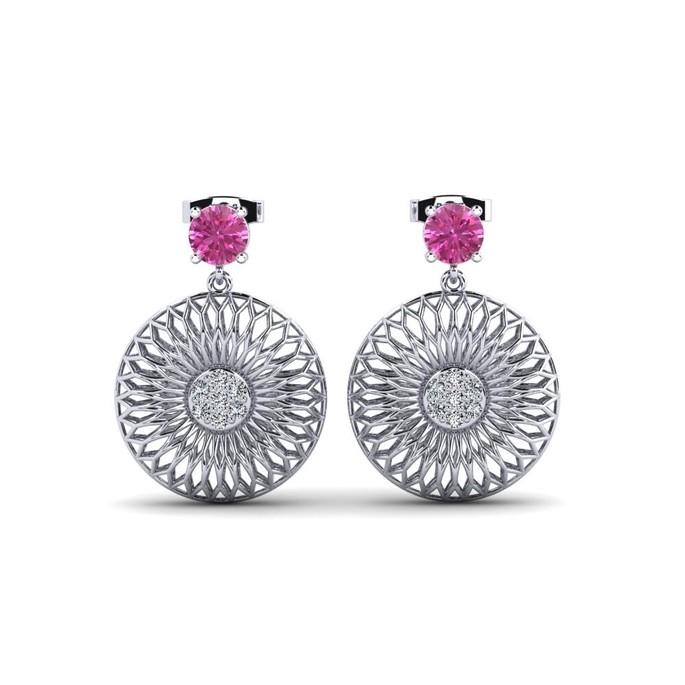 Pink Topaz Women's Earring Yair