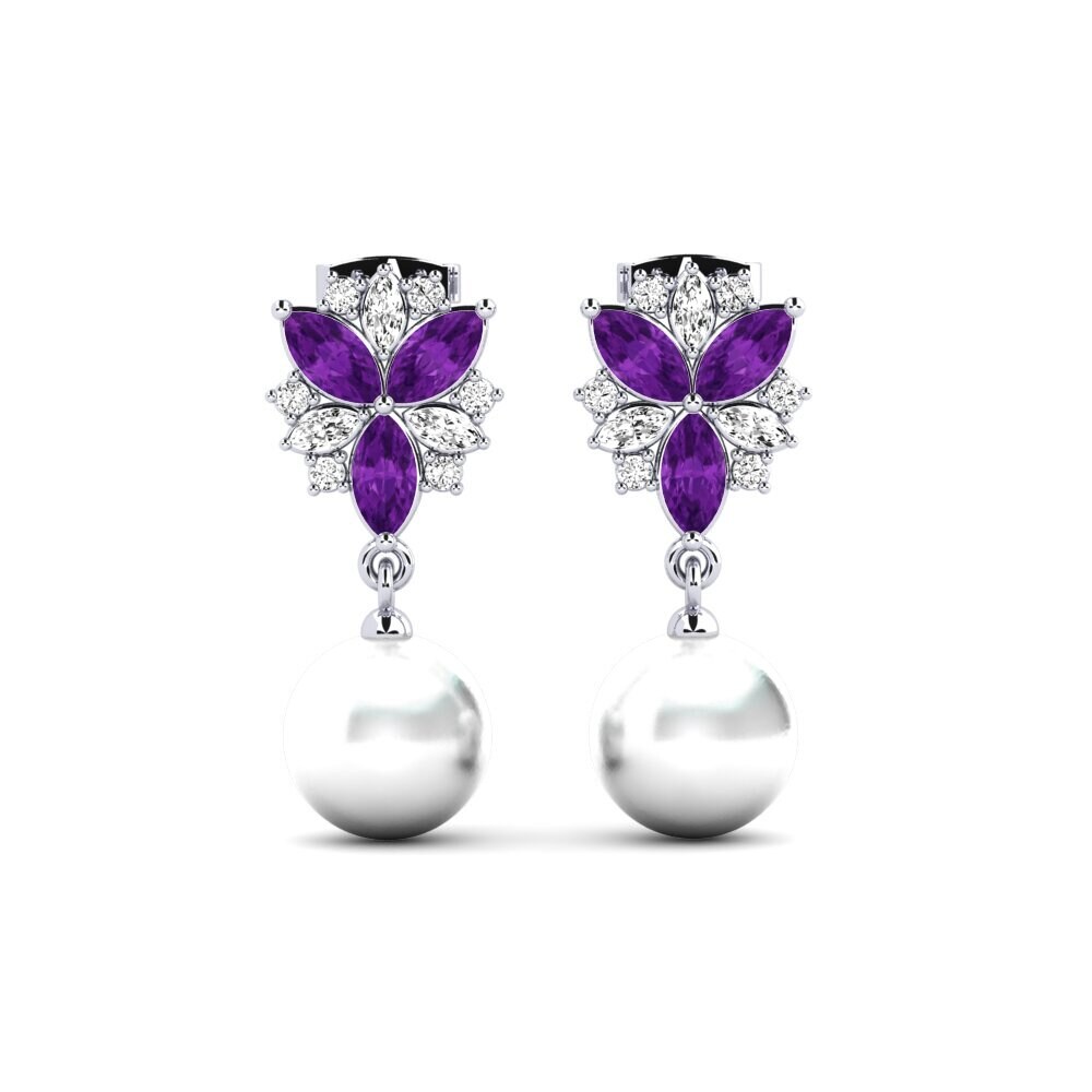 Marquise Amethyst Damen ohrring Mobley