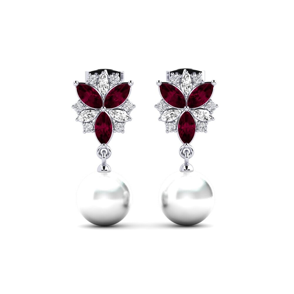 Rhodolite Garnet Women's Earring Mobley