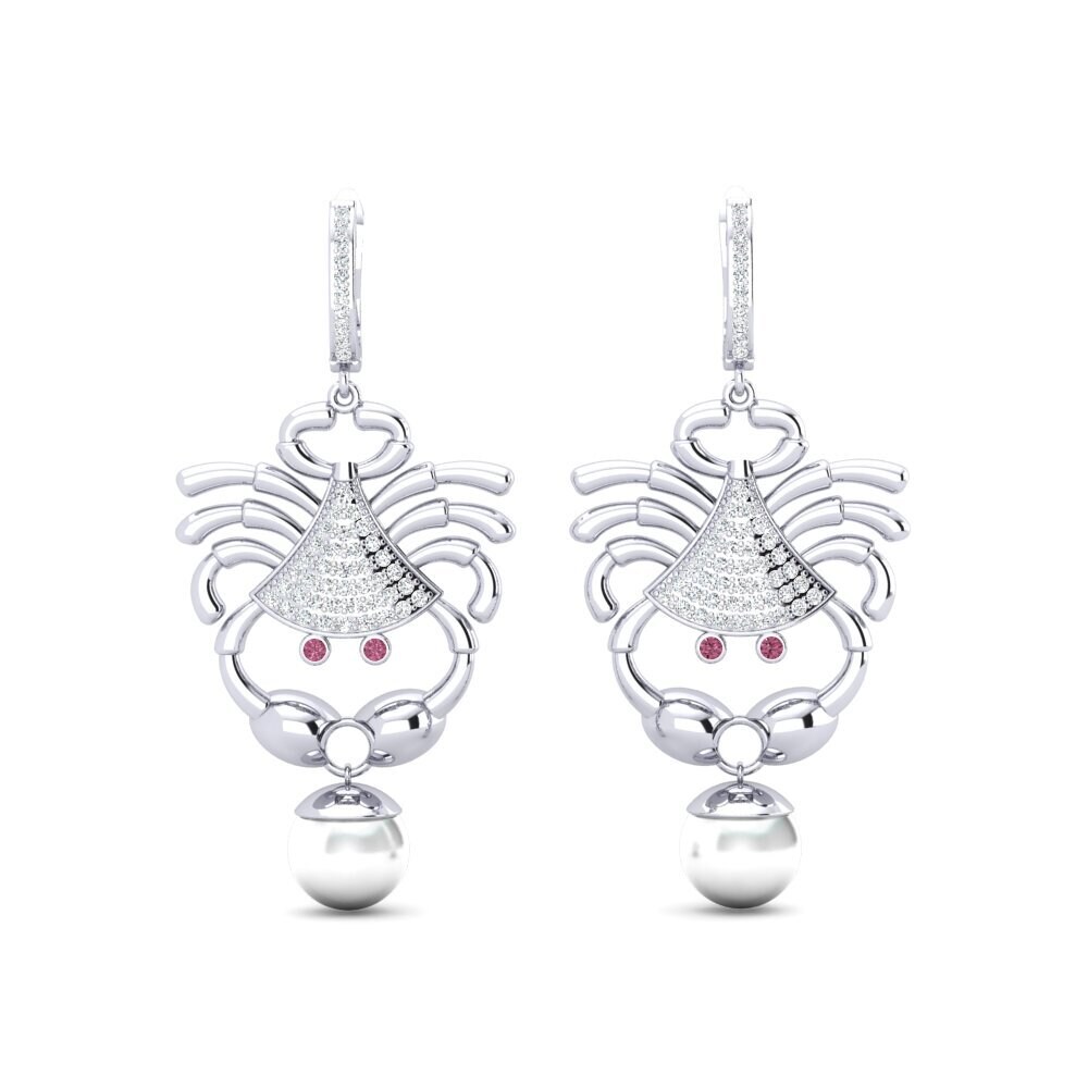 Rhodolite Garnet Women's Earring Samli