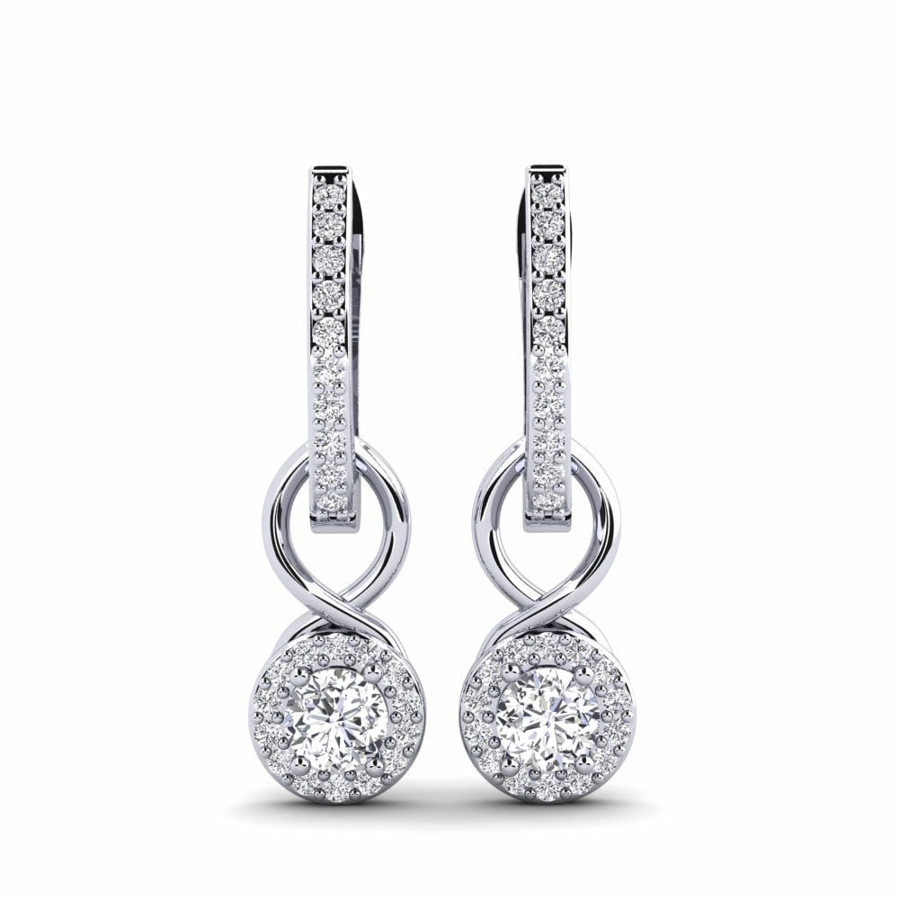 Drops & Dangle Earrings Toma 585 White Gold Diamond