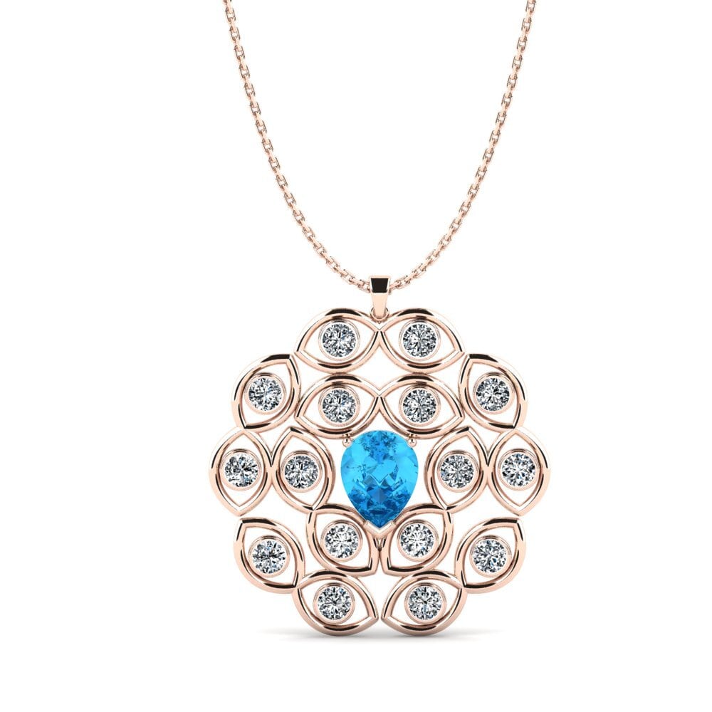 Blue Topaz Women's Pendant Alonzo
