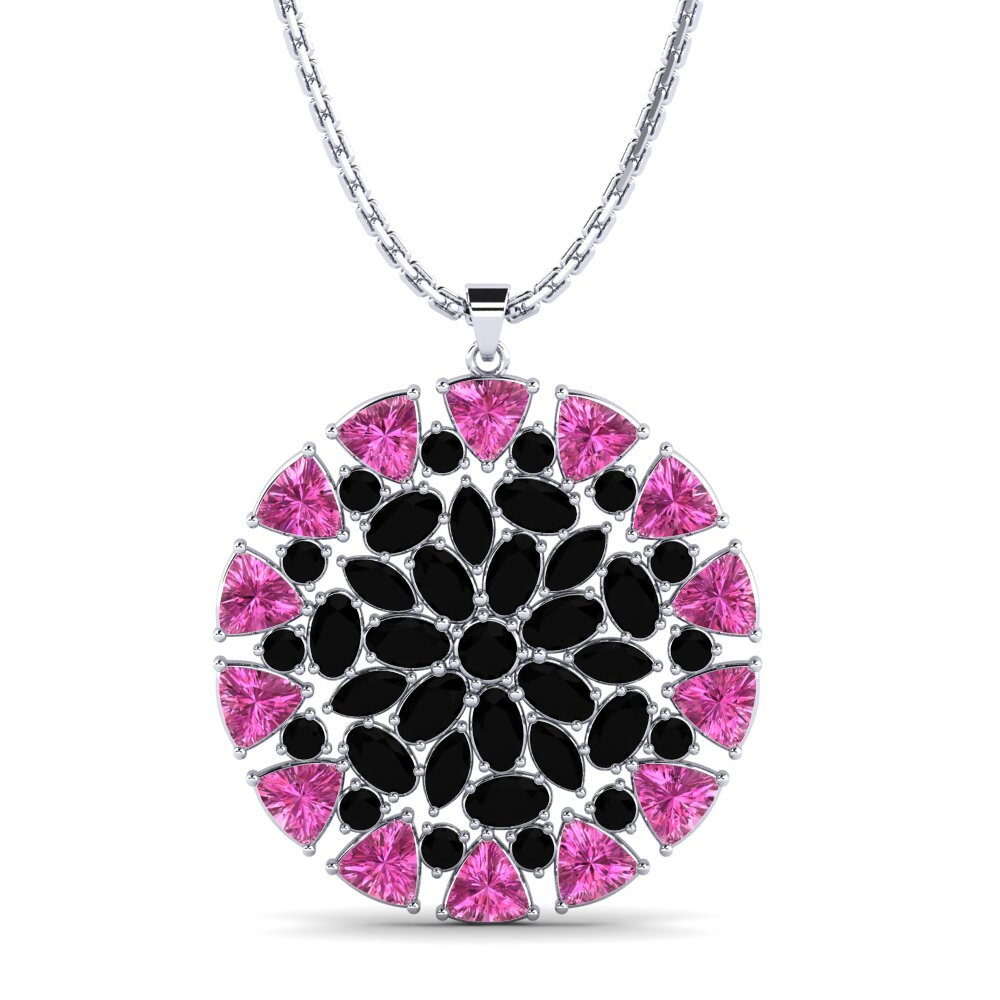 Pink Topaz Women's Pendant Biery