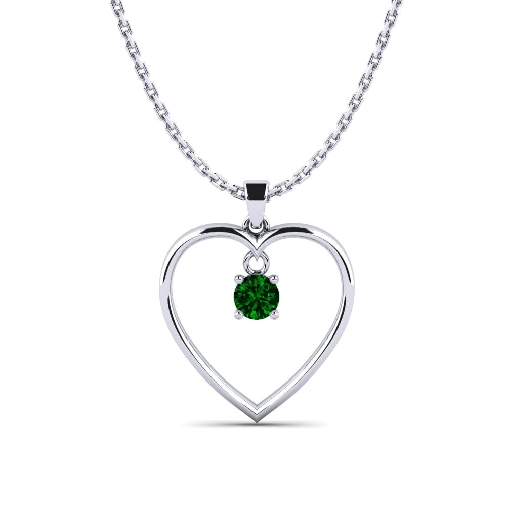 Circonita Verde Colgante de Mujer Chesed