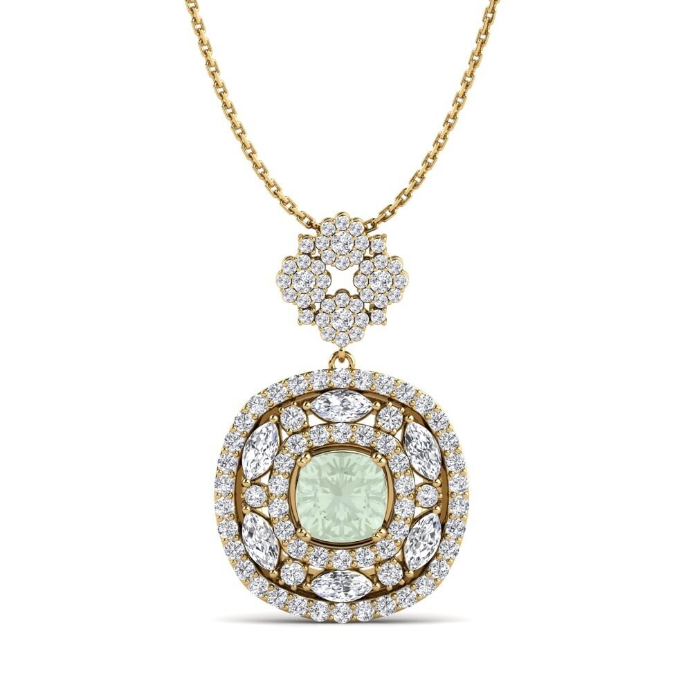 Green Amethyst Women's Pendant Donkara
