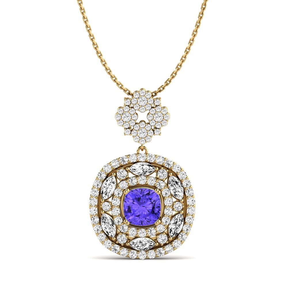 Tanzanite Pingente Feminino Donkara