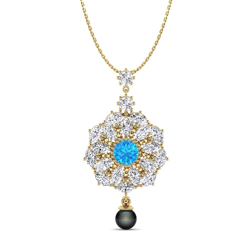 Blue Topaz Women's Pendant Donnamaria
