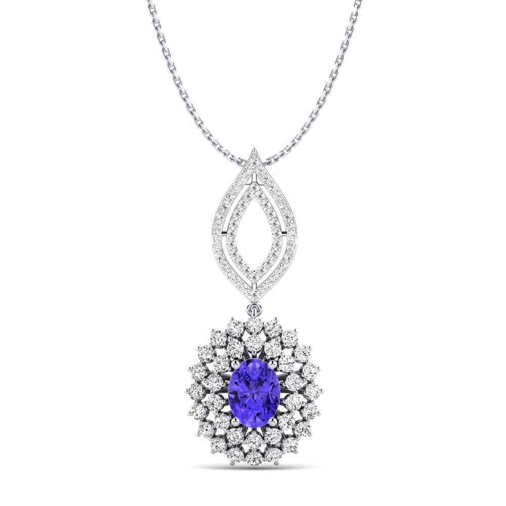 Tanzanite Pingente Feminino Gumman