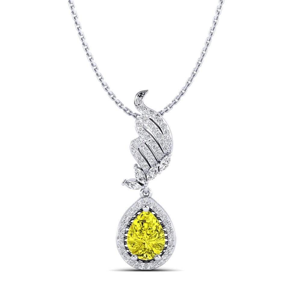 Diamante Amarillo Colgante de Mujer Joselin