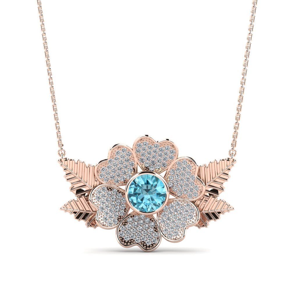 Blue Zircon Women's Necklace Jusine