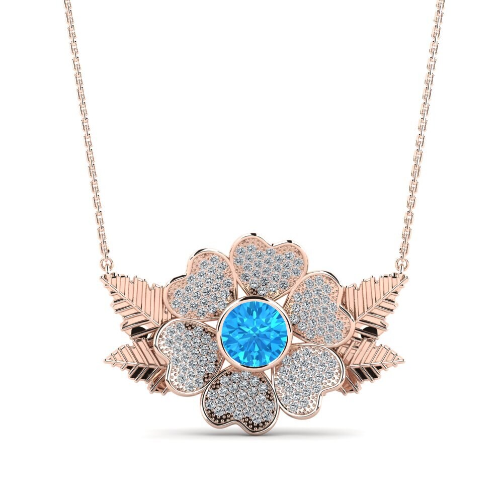 Blue Topaz Women's Necklace Jusine
