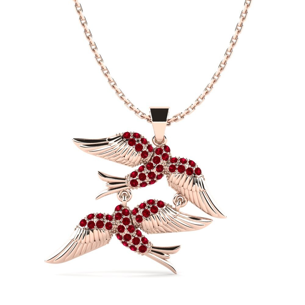 Red Zirconia Women's Pendant Mullins