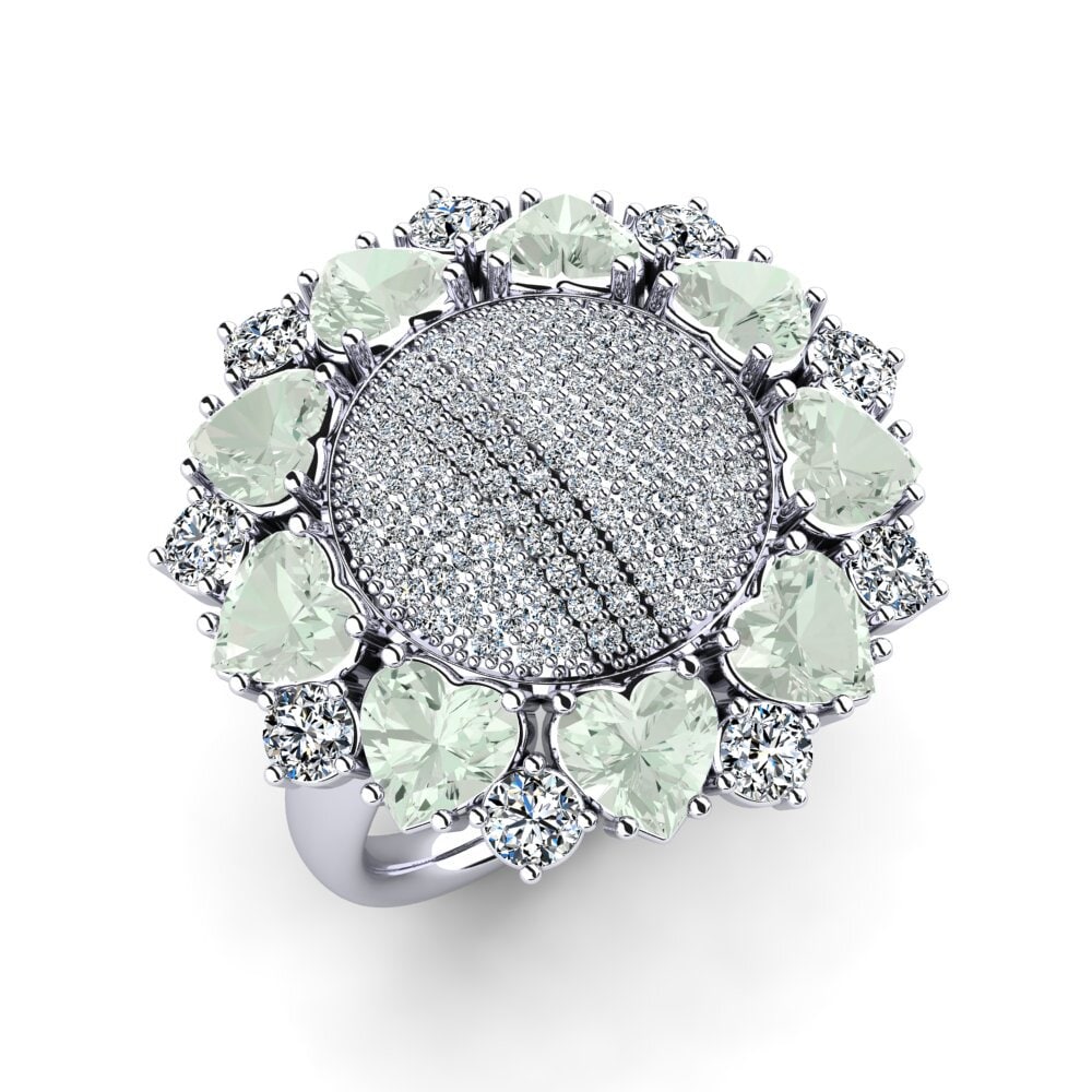 Green Amethyst Ring Auburn