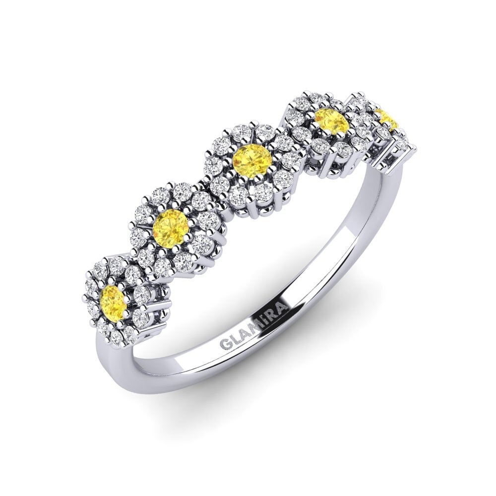 Yellow Sapphire Engagement Ring Blandon