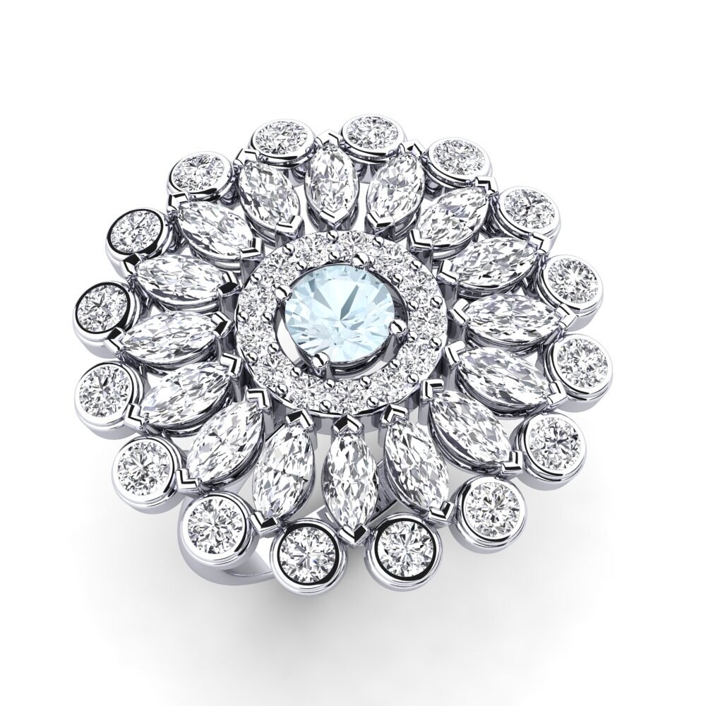 Aquamarine Ring Ciel