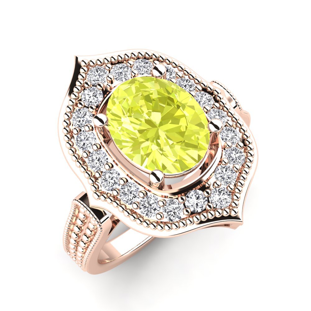 Lemon Quartz Engagement Ring Dwarrenson