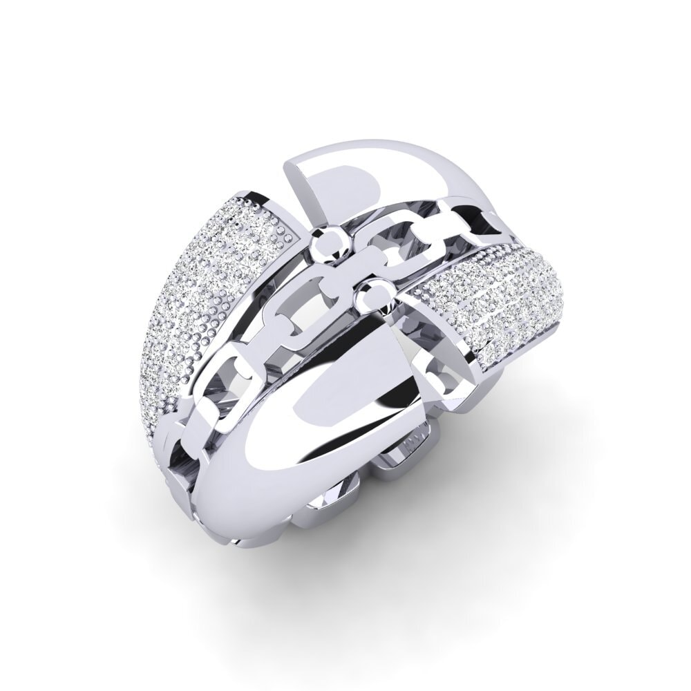 Weißer Saphir Ring Hillyer