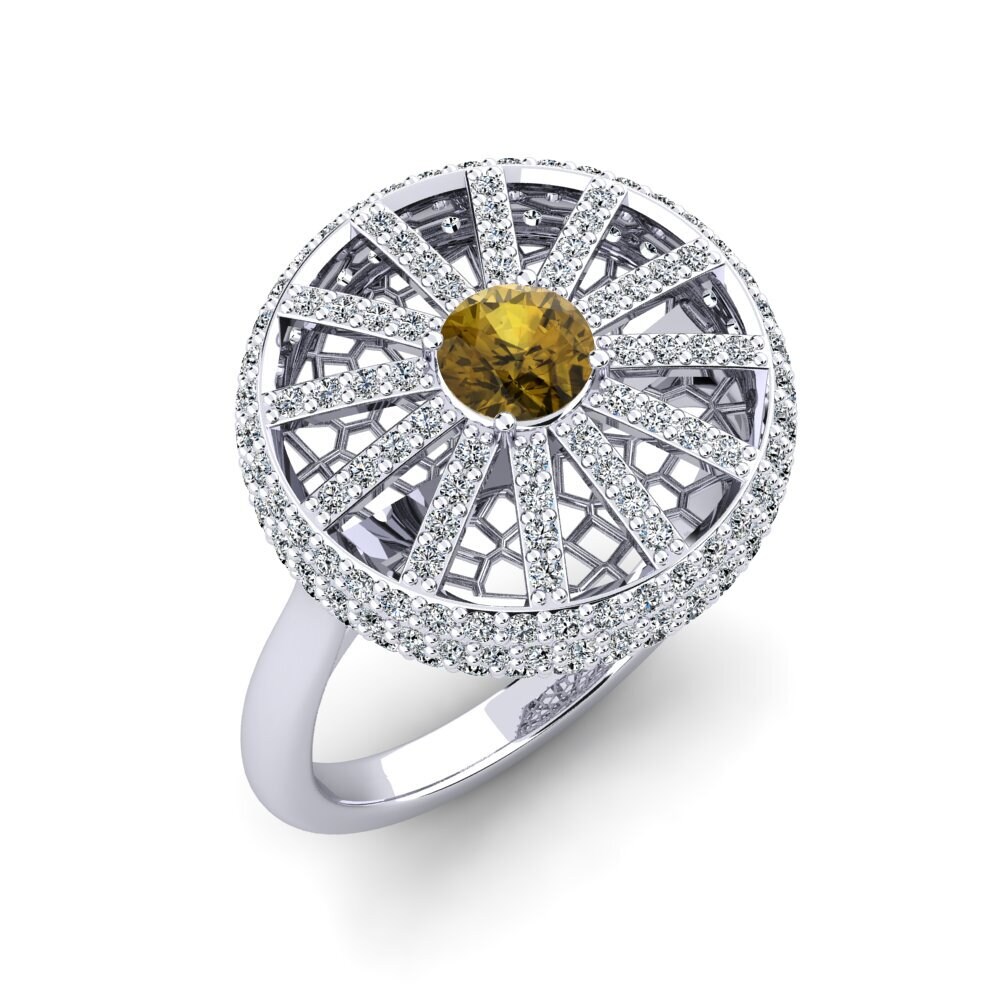 Zircon Brun Bague Hwasa