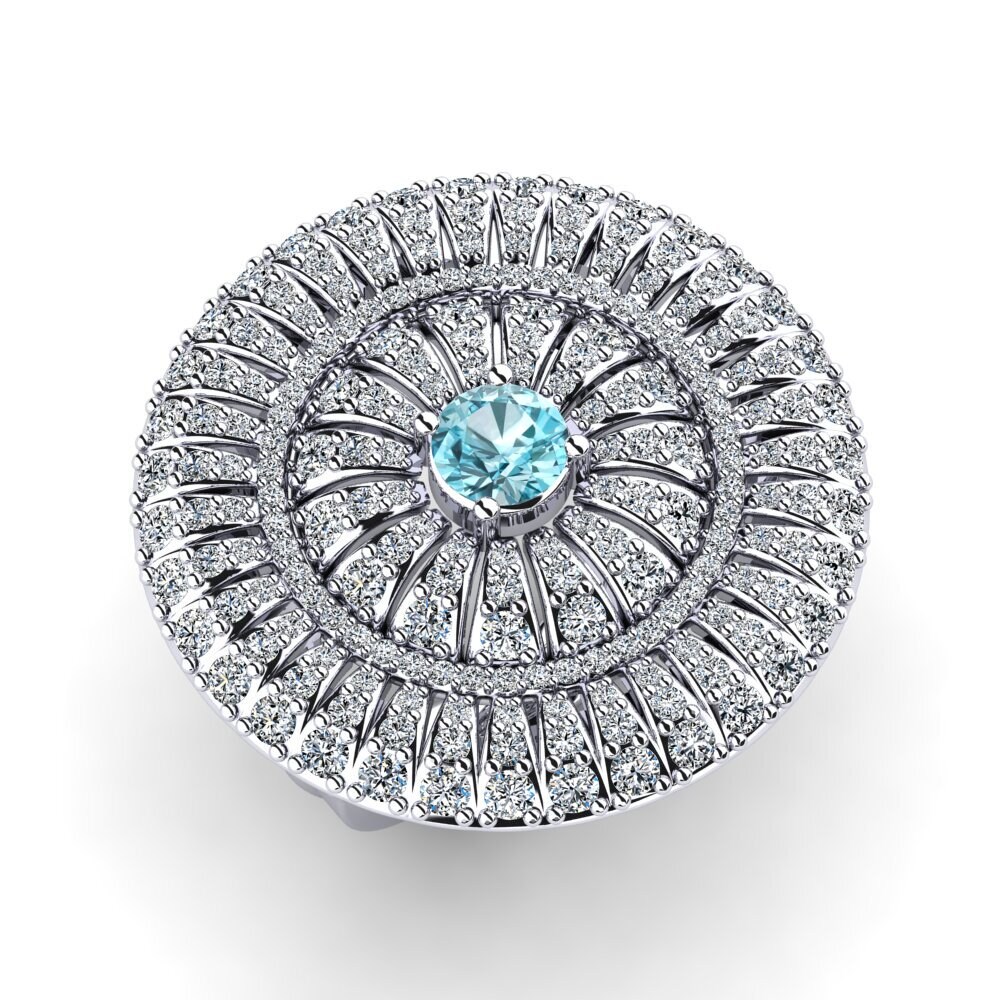 Blue Zircon Ring Izzey