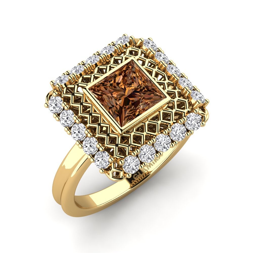 Brown Diamond Engagement Ring Leclaire