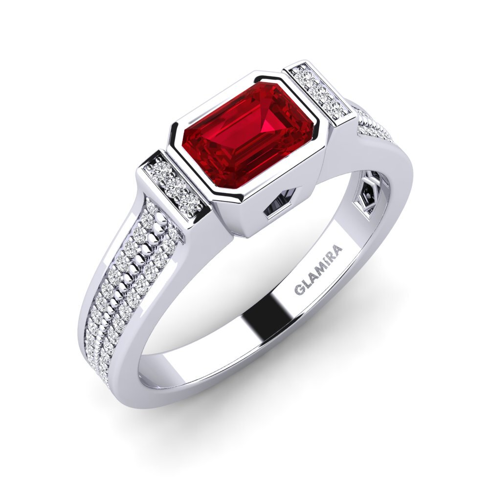 Roter Zirkonia Herrenring Legree