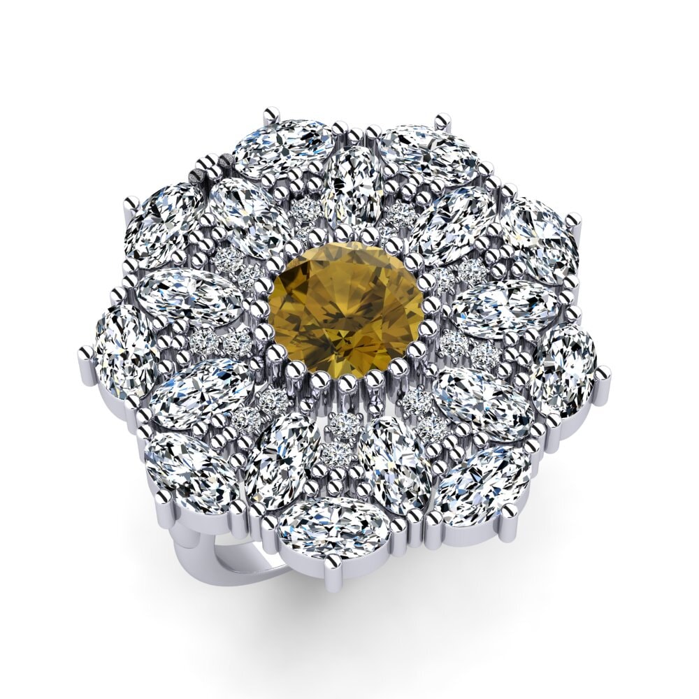 Brown Zircon Ring Renesa
