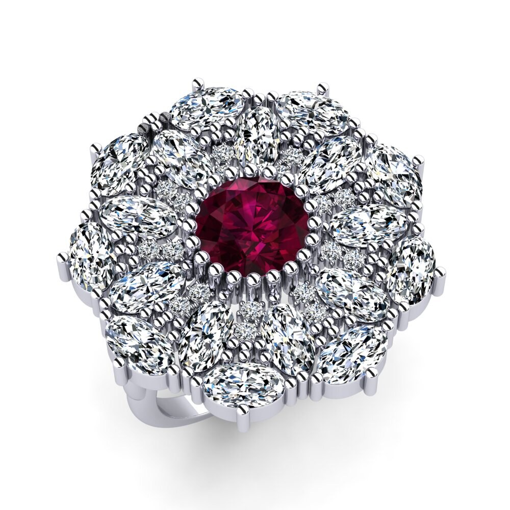 Rhodolite Garnet Ring Renesa