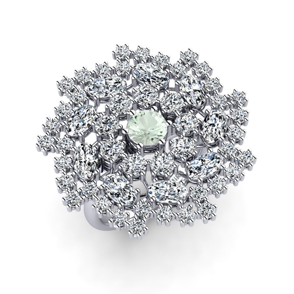 Green Amethyst Ring Roni