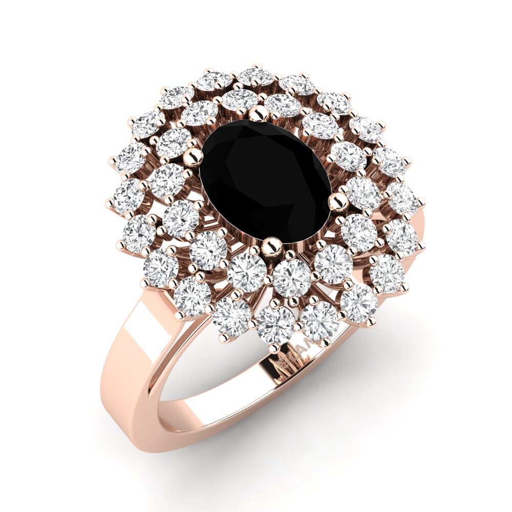 14ct Rose Gold Engagement Ring Serenaz