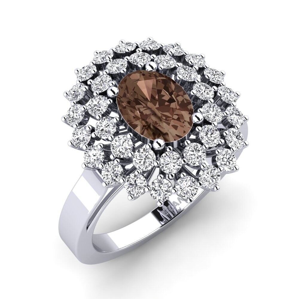 Smoky Quartz Engagement Ring Serenaz