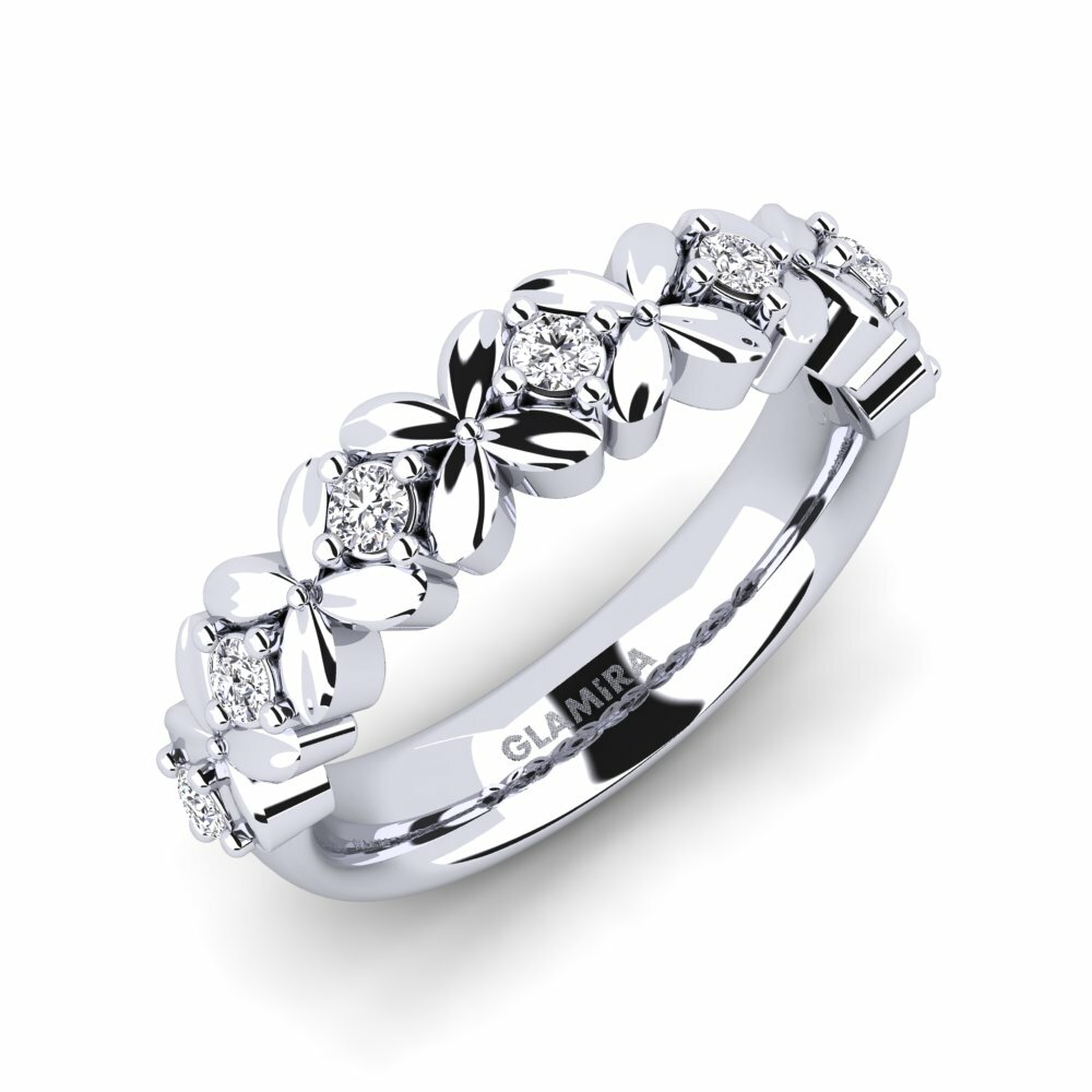 9k White Gold Ring Tula