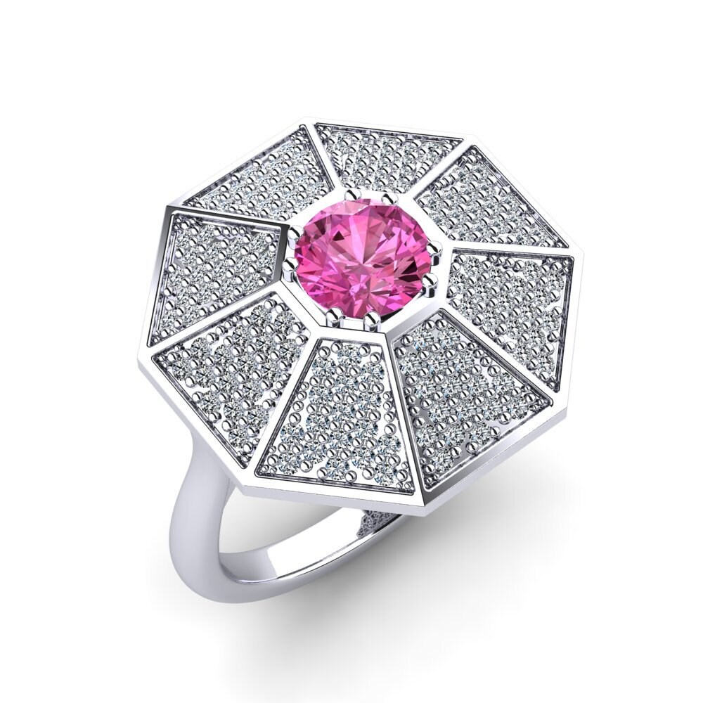 Pink Topaz Ring Whitto