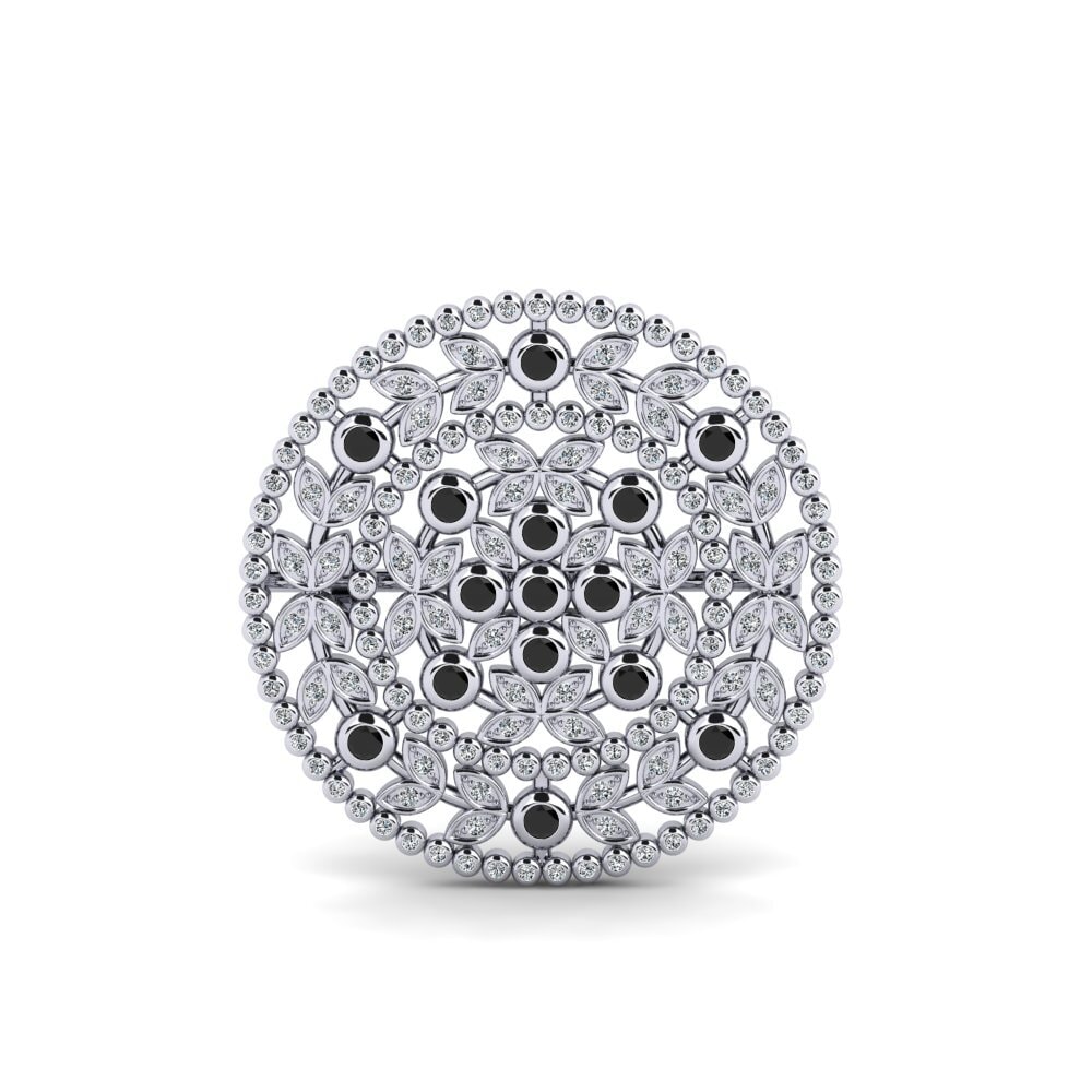 Black Sapphire Brooch Adrina