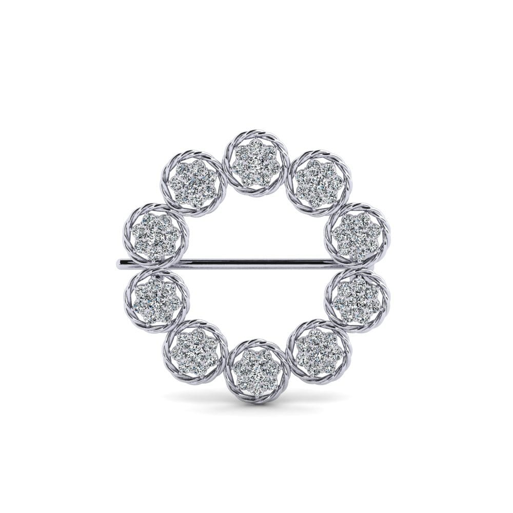 Zirconia Brooch Clitus