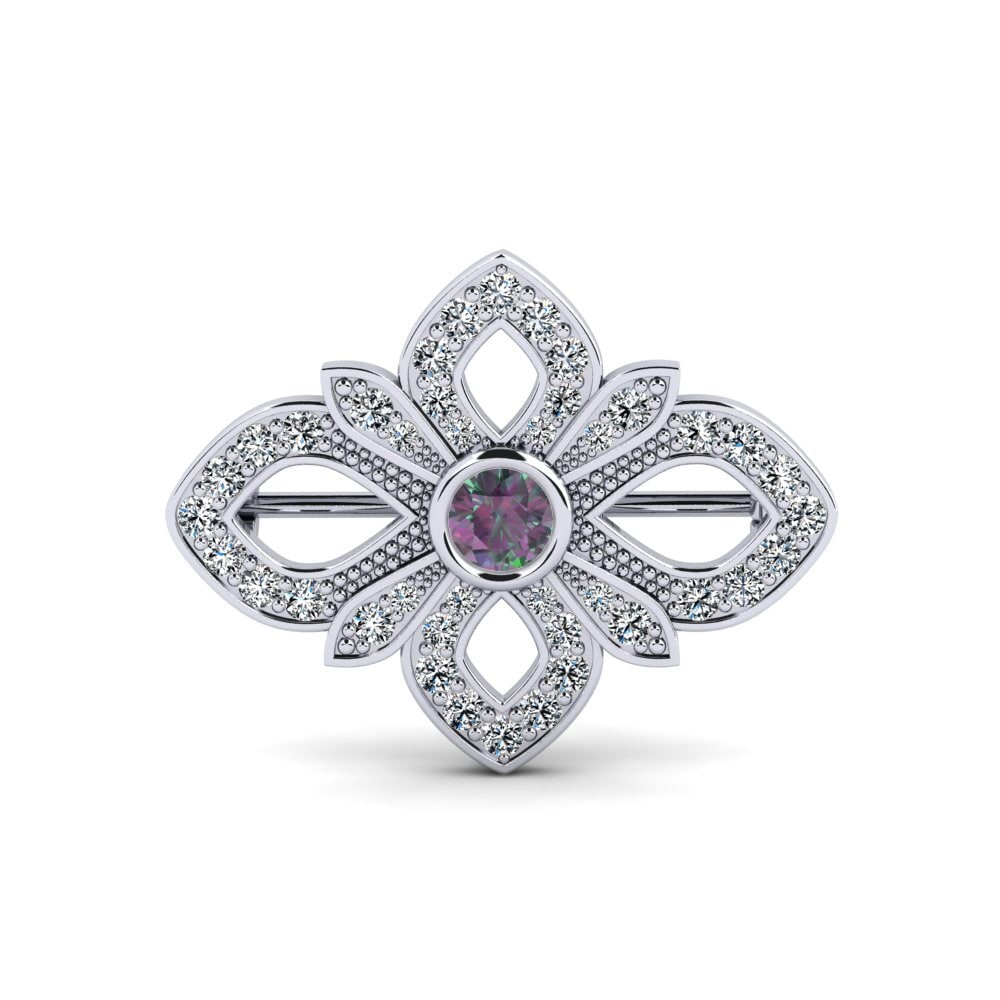Mystic Topaz Brooch Delaros