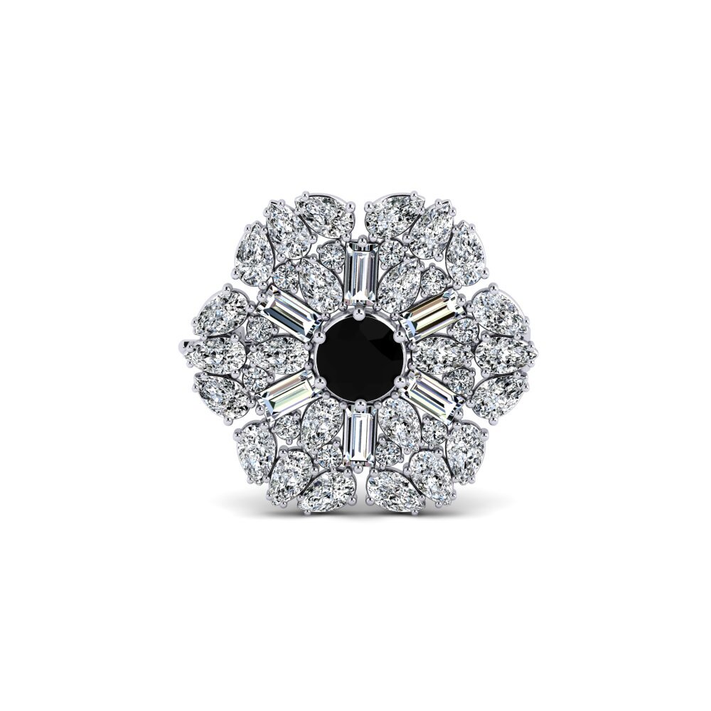 Black Sapphire Brooch Gabbard