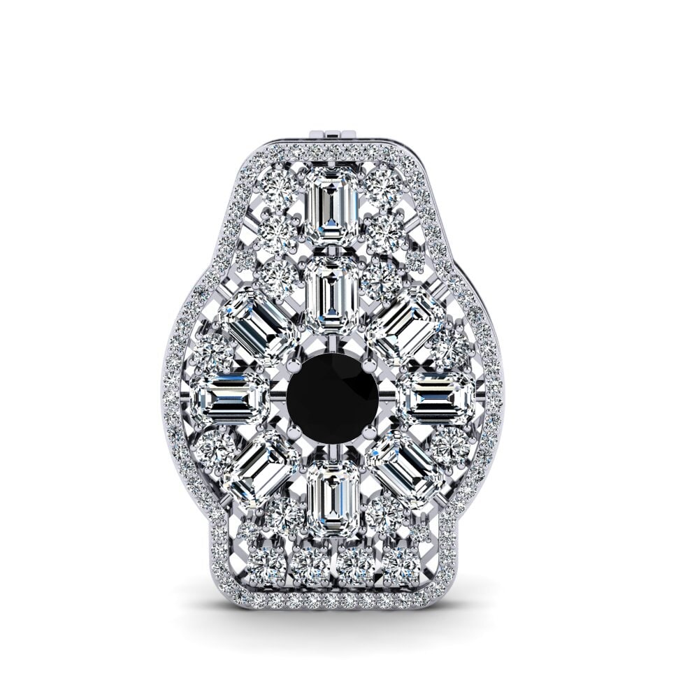 Black Sapphire Brooch Petrus