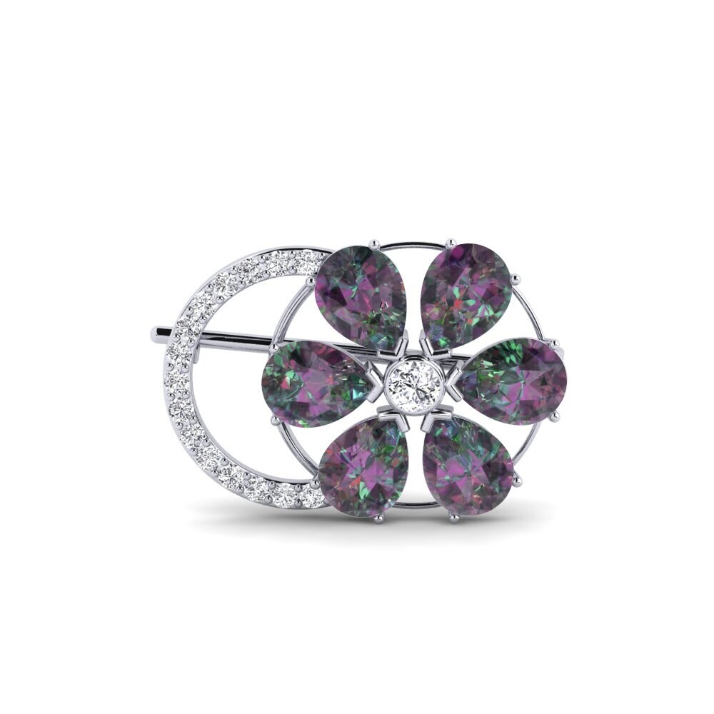 Mystic Topaz Brooch Rachad