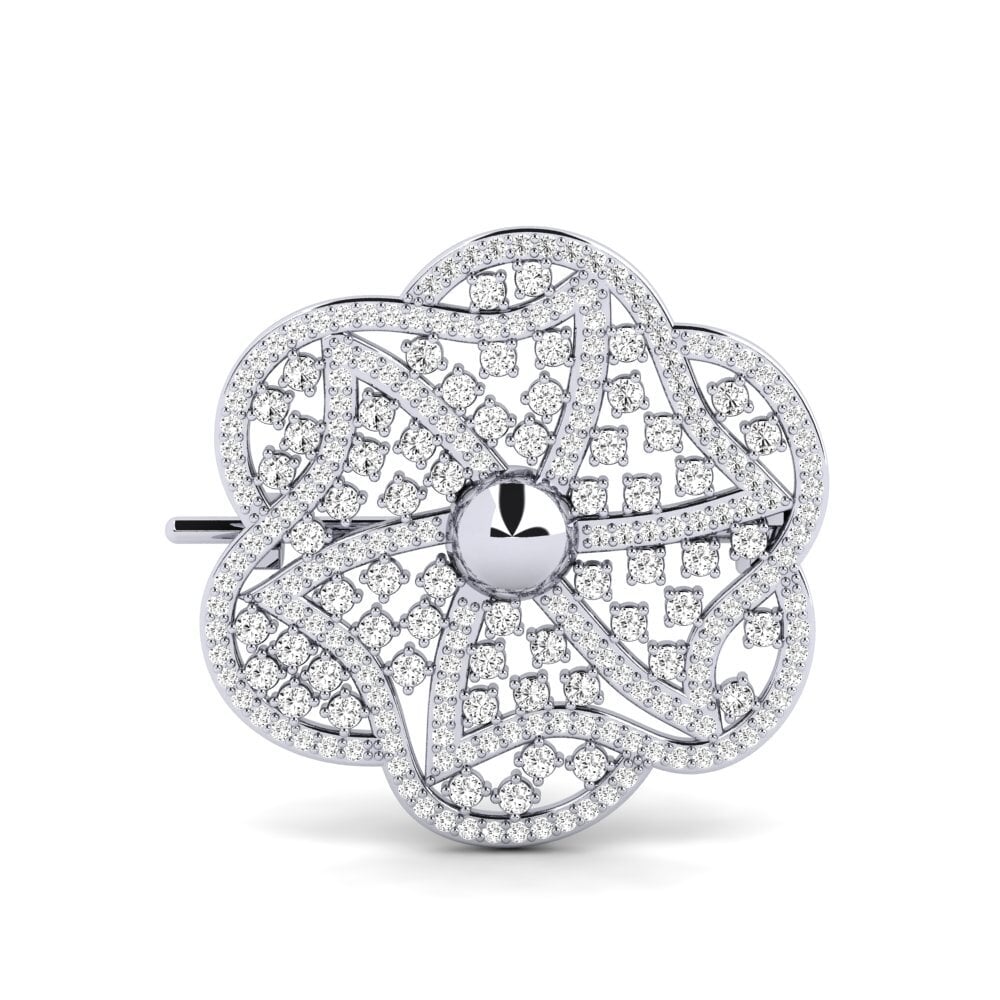 Moissanita Broche Rozanne