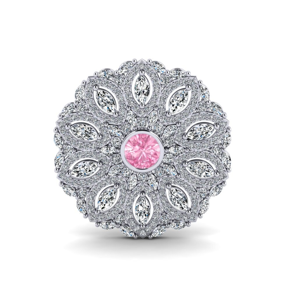 Zafiro Rosado Broche Sadye