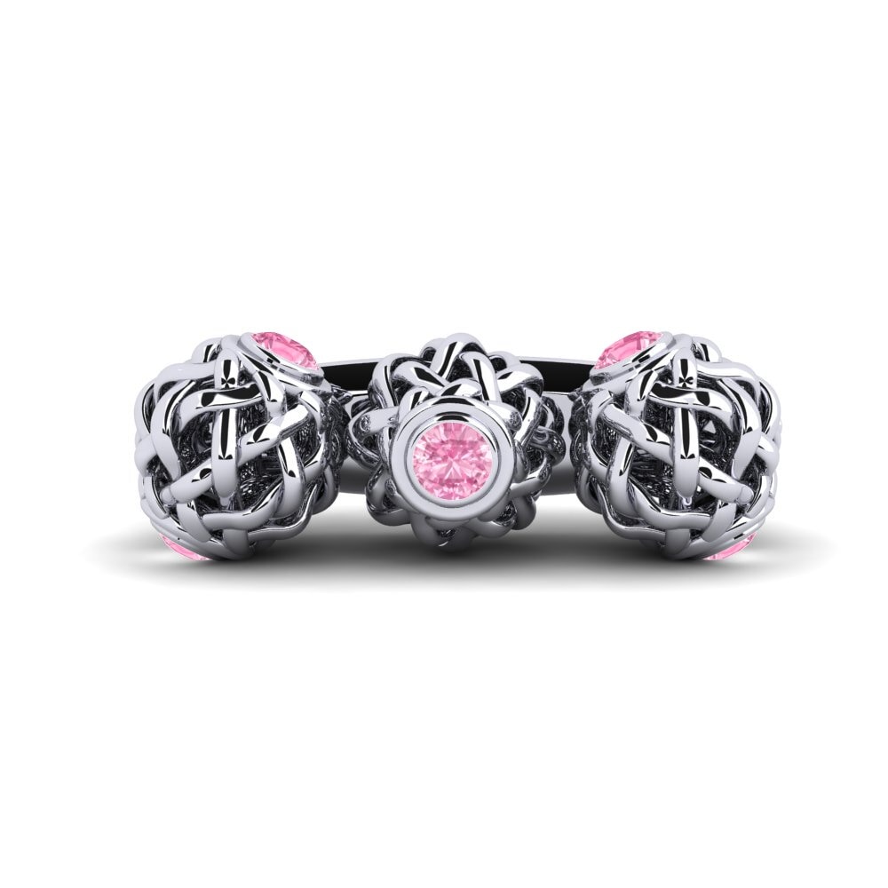 Pink Sapphire Brooch Serei