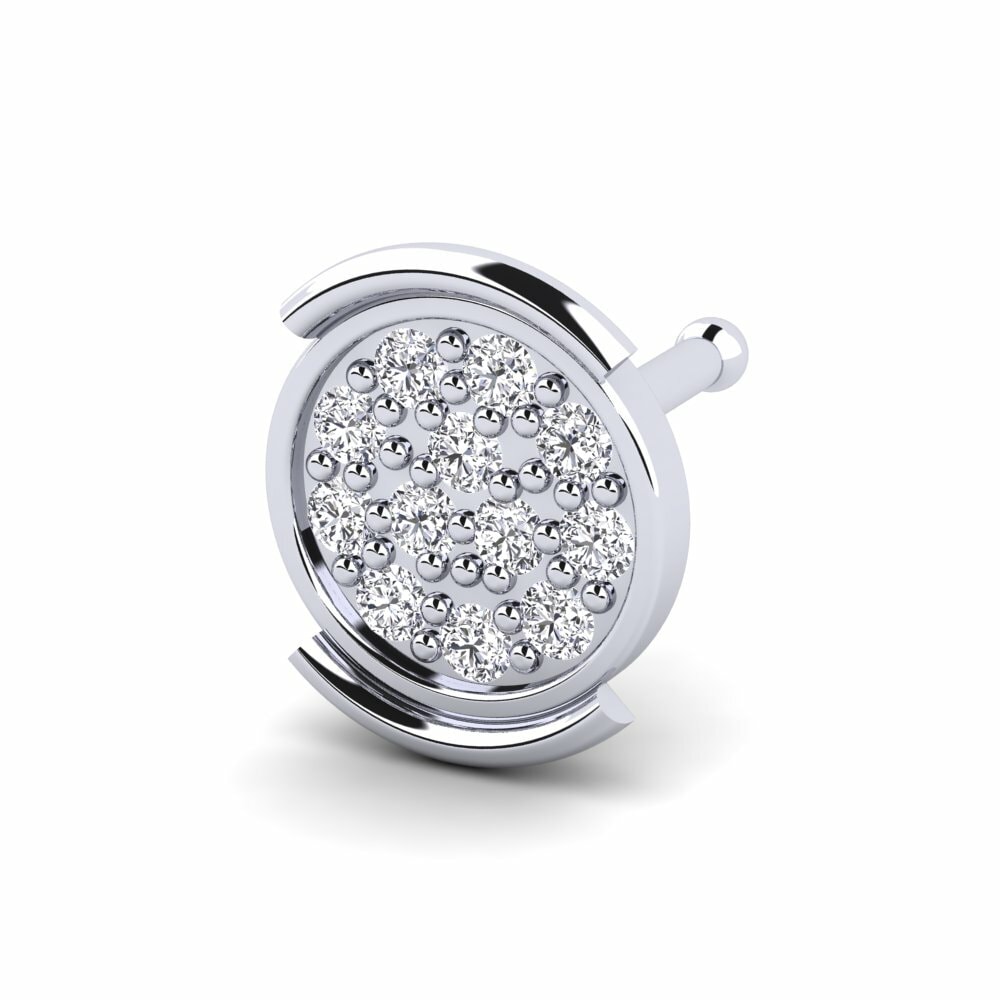 Or Blanc 18k Piercing Nez Avela