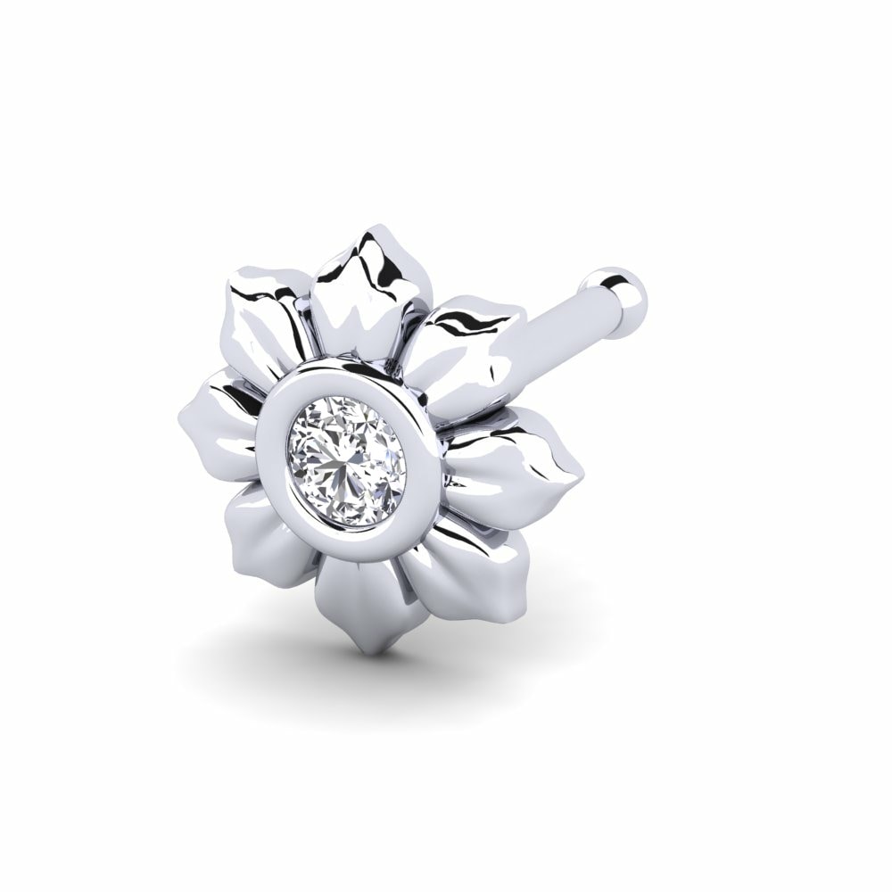 Or Blanc 18k Piercing Nez Bardane