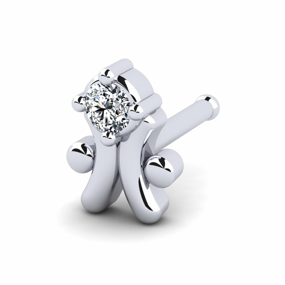 Or Blanc 18k Piercing Nez Beniton