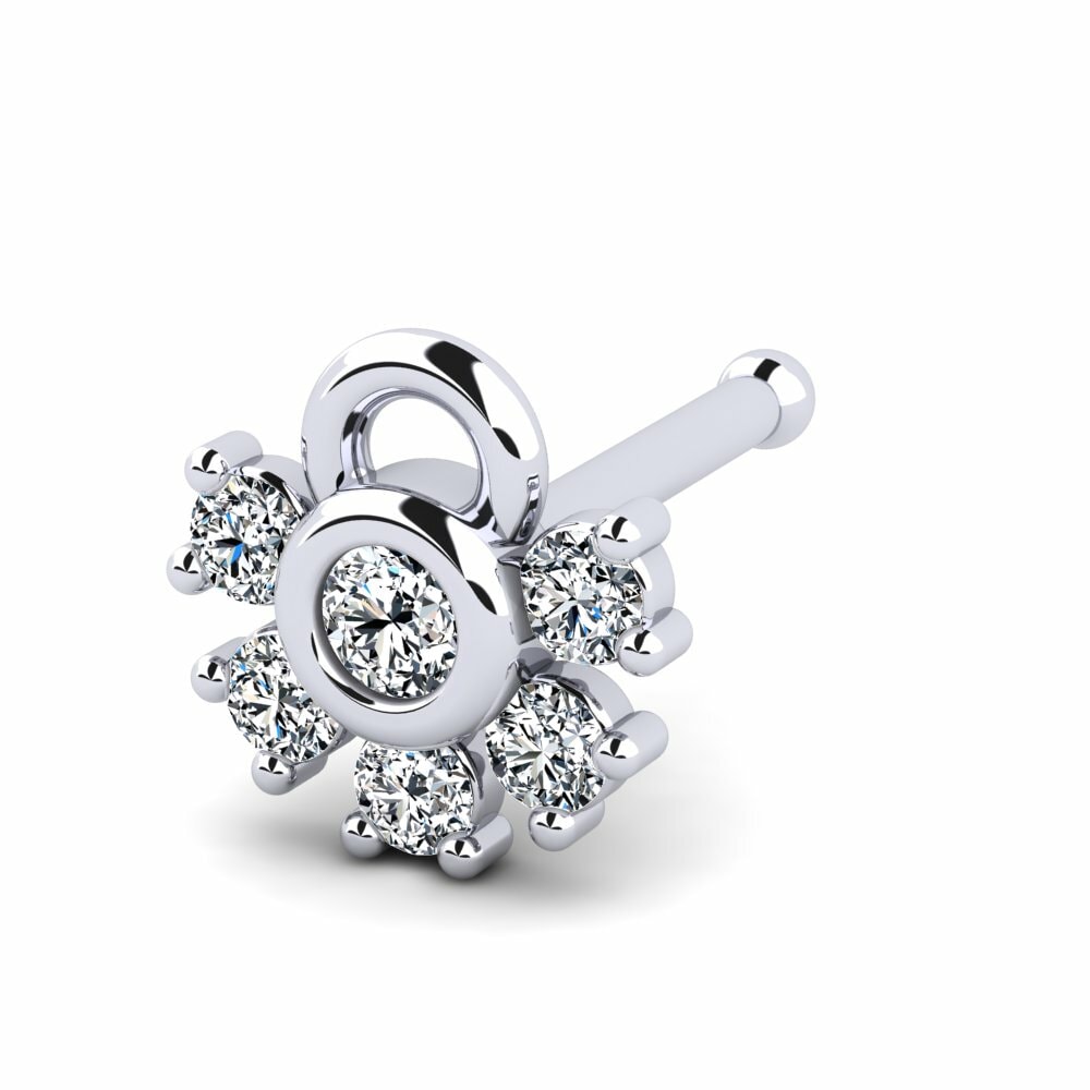 Or Blanc 18k Piercing Nez Bhavesh
